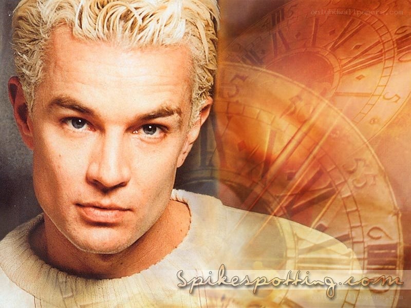 man with blonde hair and clock