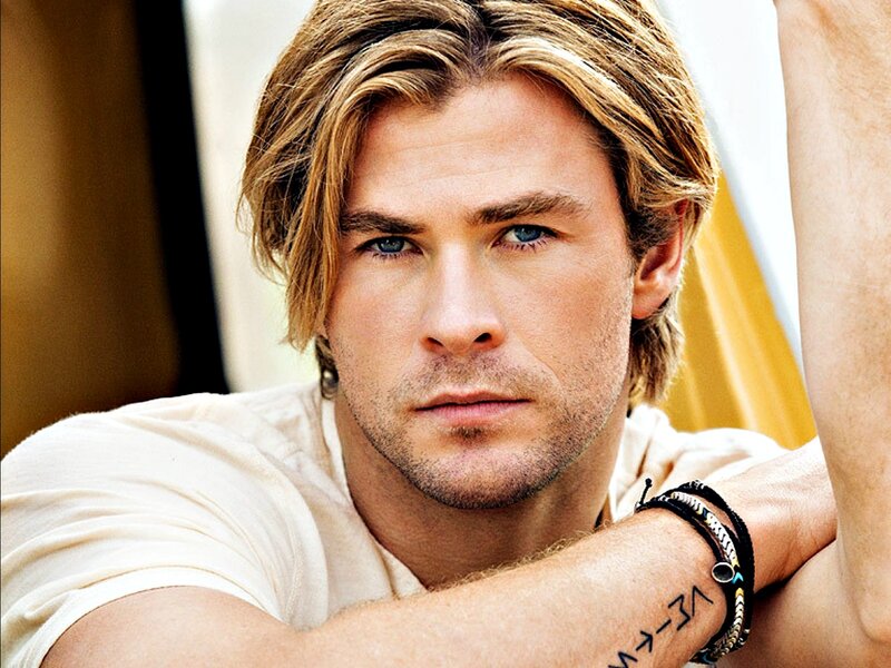 Man with Blonde Hair — Beige, Serious