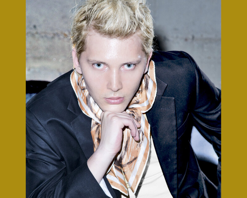 Man with Blonde Hair — Black, Dramatic