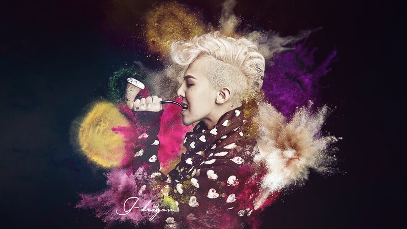 Man with Blonde Hair — Purple, Dramatic