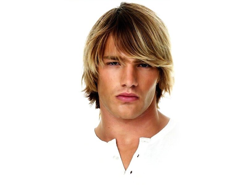 Man with Blonde Hair — White, Neutral, Photograph, White Shirt