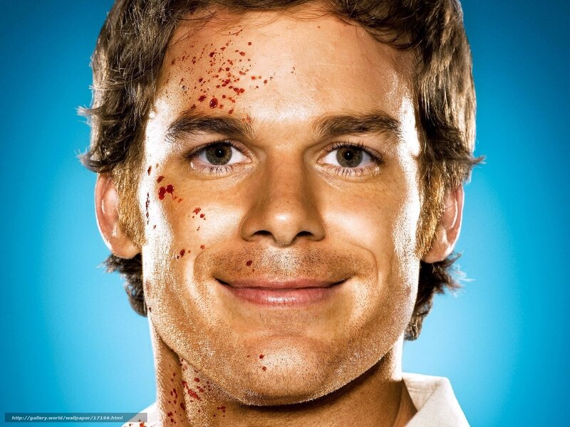 man with blood on face