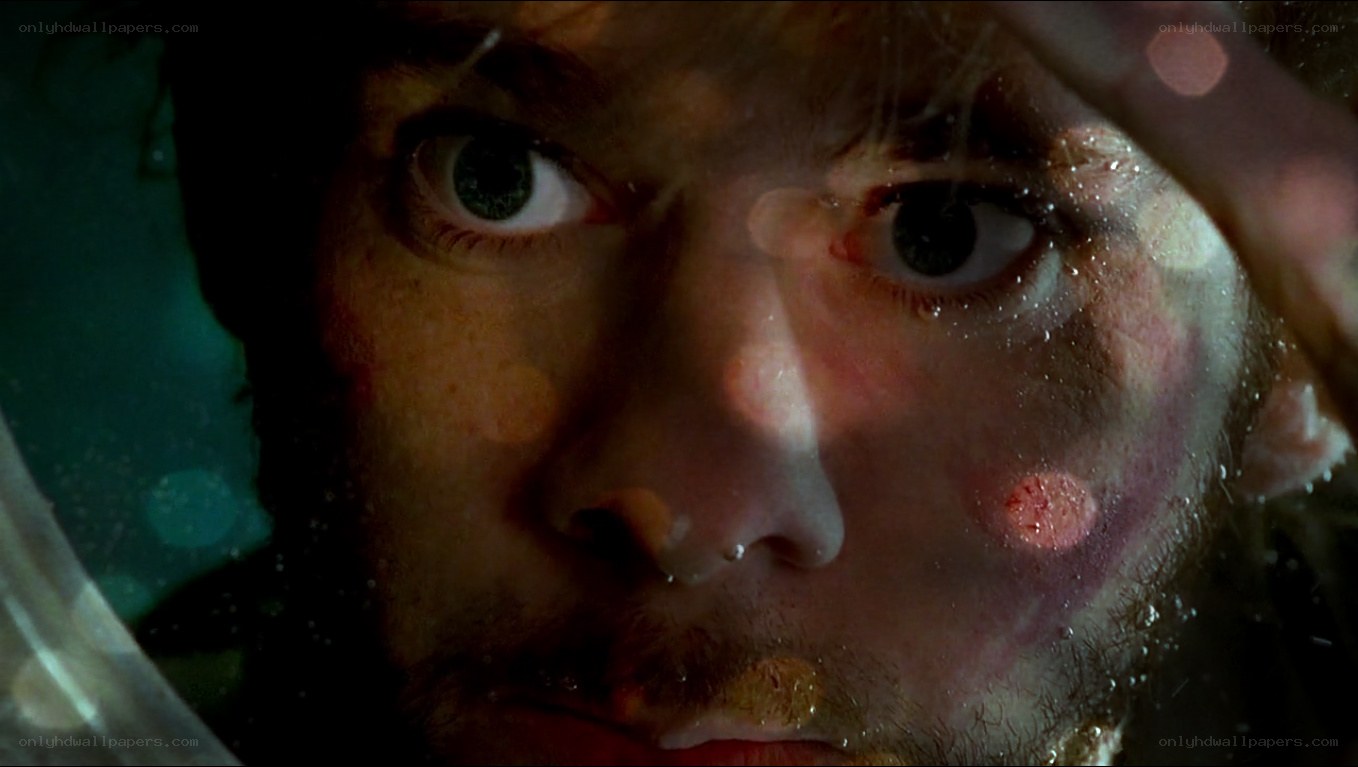 man with blood on face