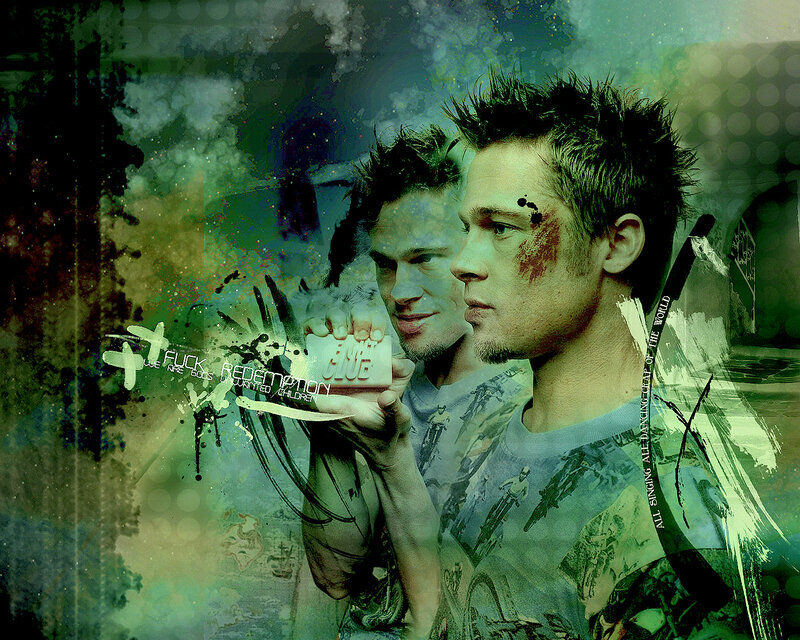 Man with Blood on Face — Green, Dramatic, Gritty