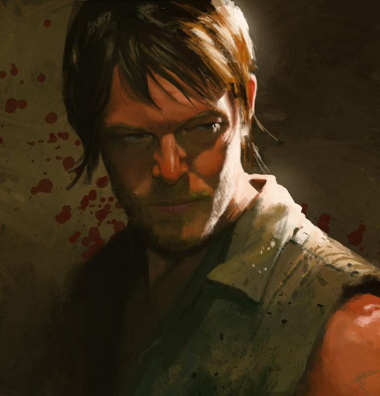 Man with Blood Splatters — Brown