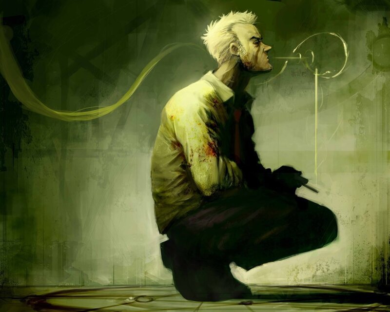 man with blood-stained shirt