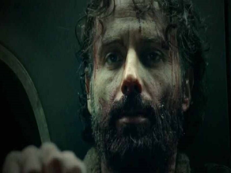 Man with Bloodied Face — Black, Dark, Intense, Photograph
