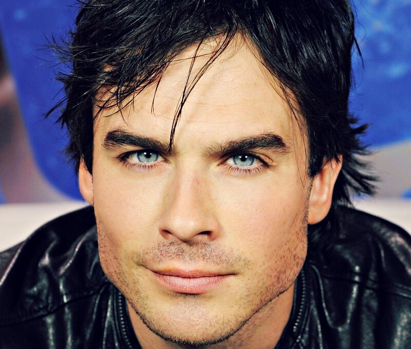 Man with Blue Eyes — Black, Neutral, Photograph