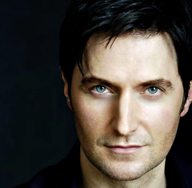 Man with Blue Eyes — Black, Serious, Photograph, Black Hair