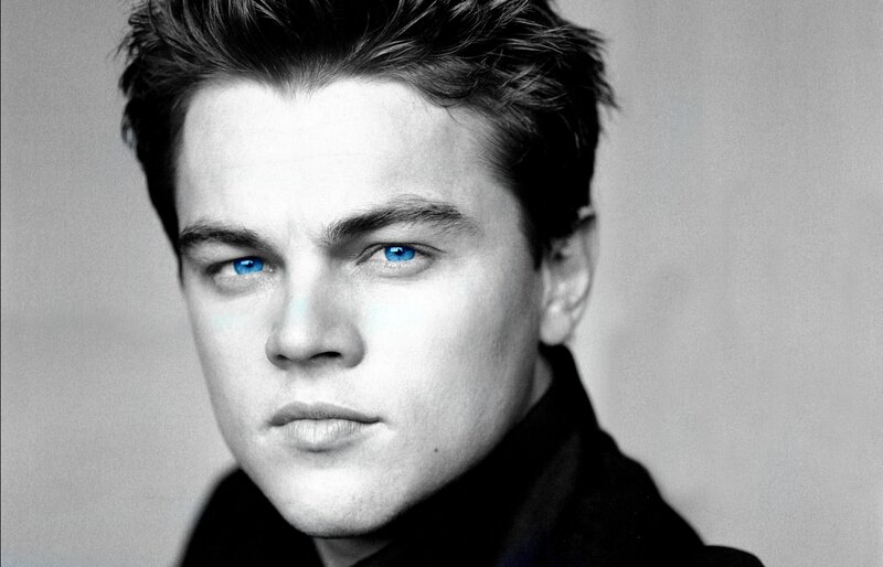 Man with Blue Eyes — Black, Serious, Photograph, Hair