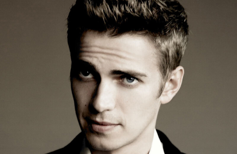 Man with Blue Eyes — Brown, Serious, Photograph, Hair