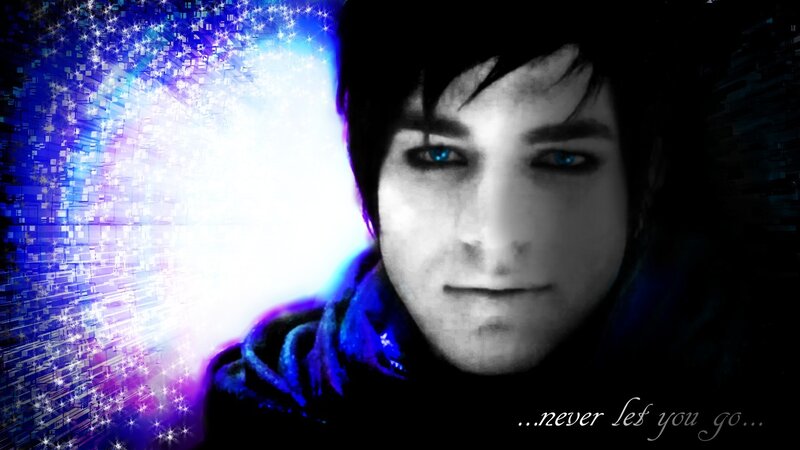 Man with Blue Eyes — Dramatic, Digital Art