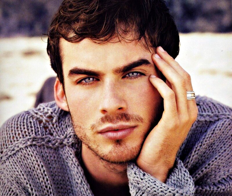 Man with Blue Eyes — Gray, Contemplative