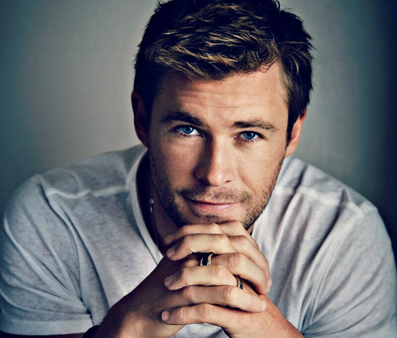 Man with Blue Eyes — Gray, Serious, Photograph, Hands