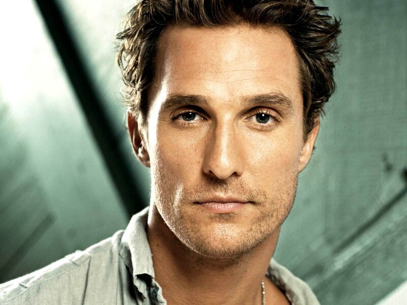 Man with Blue Eyes — Green, Serious
