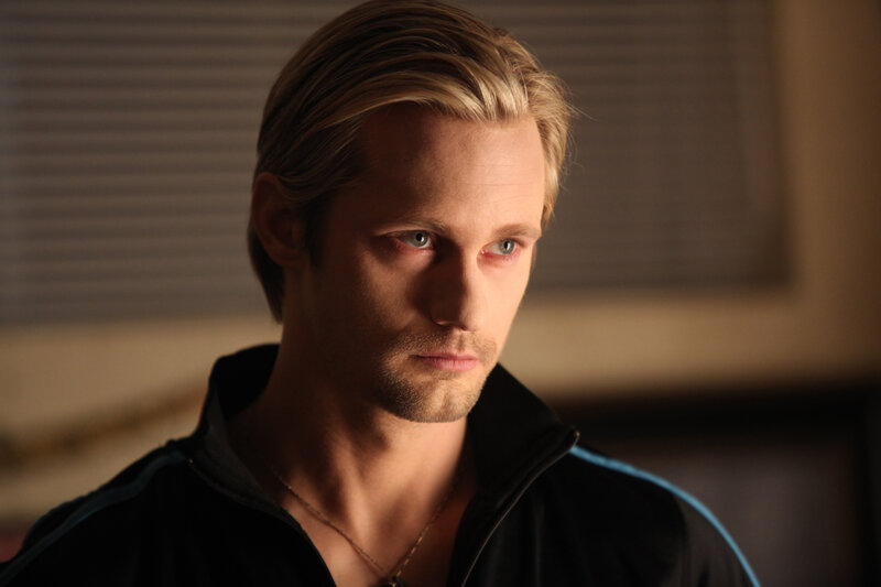 man with blue eyes looking