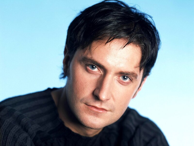 Man with Blue Eyes — Neutral, Photograph, Blue Background