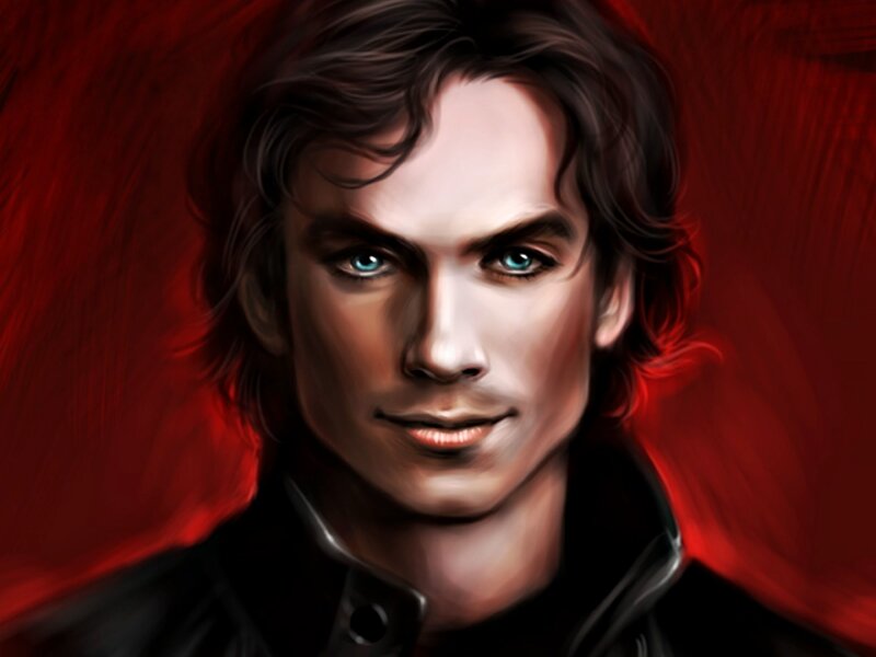 Man with Blue Eyes — Red, Dramatic