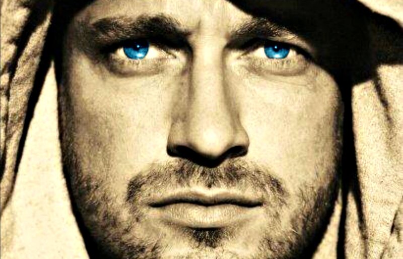 Man with Blue Eyes — Serious, Photograph, Hooded Cloak
