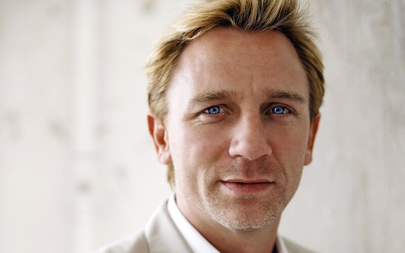 Man with Blue Eyes — White, Neutral, Photograph, Blonde Hair