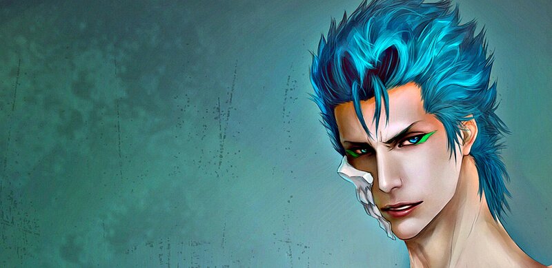Man with Blue Hair — Dramatic, Anime