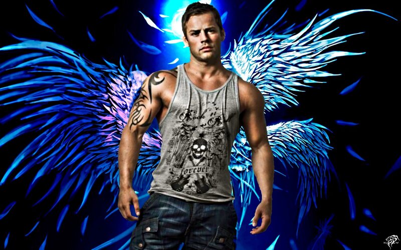 Man with Blue Wings