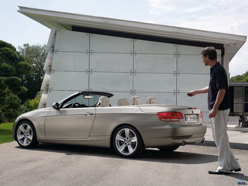 man with bmw convertible