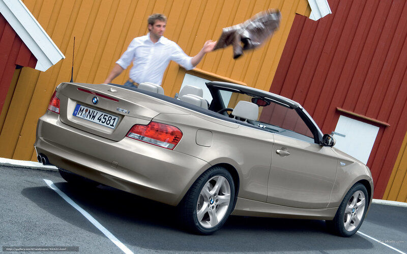 Man with BMW convertible