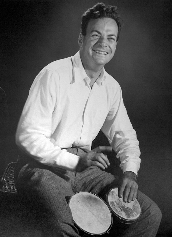 Man with bongos smiling