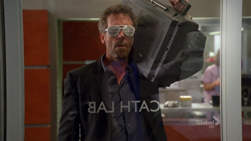 man with boombox and sunglasses