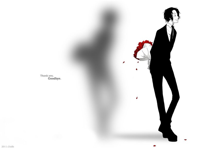 Man with bouquet of roses