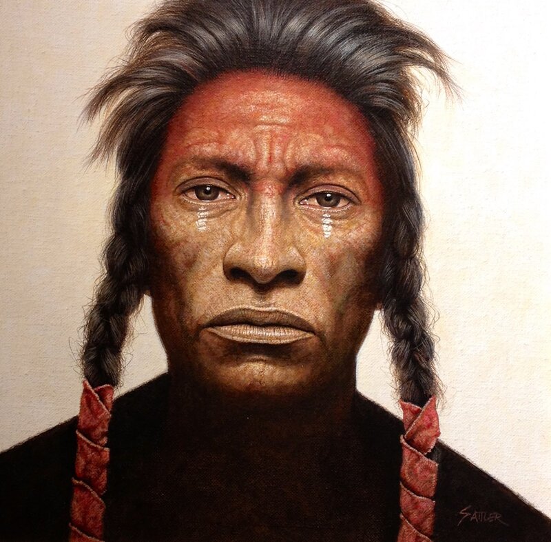 Man with Braided Hair — Brown