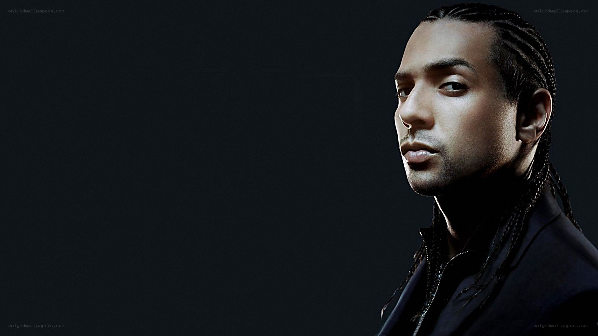 man with braided hair