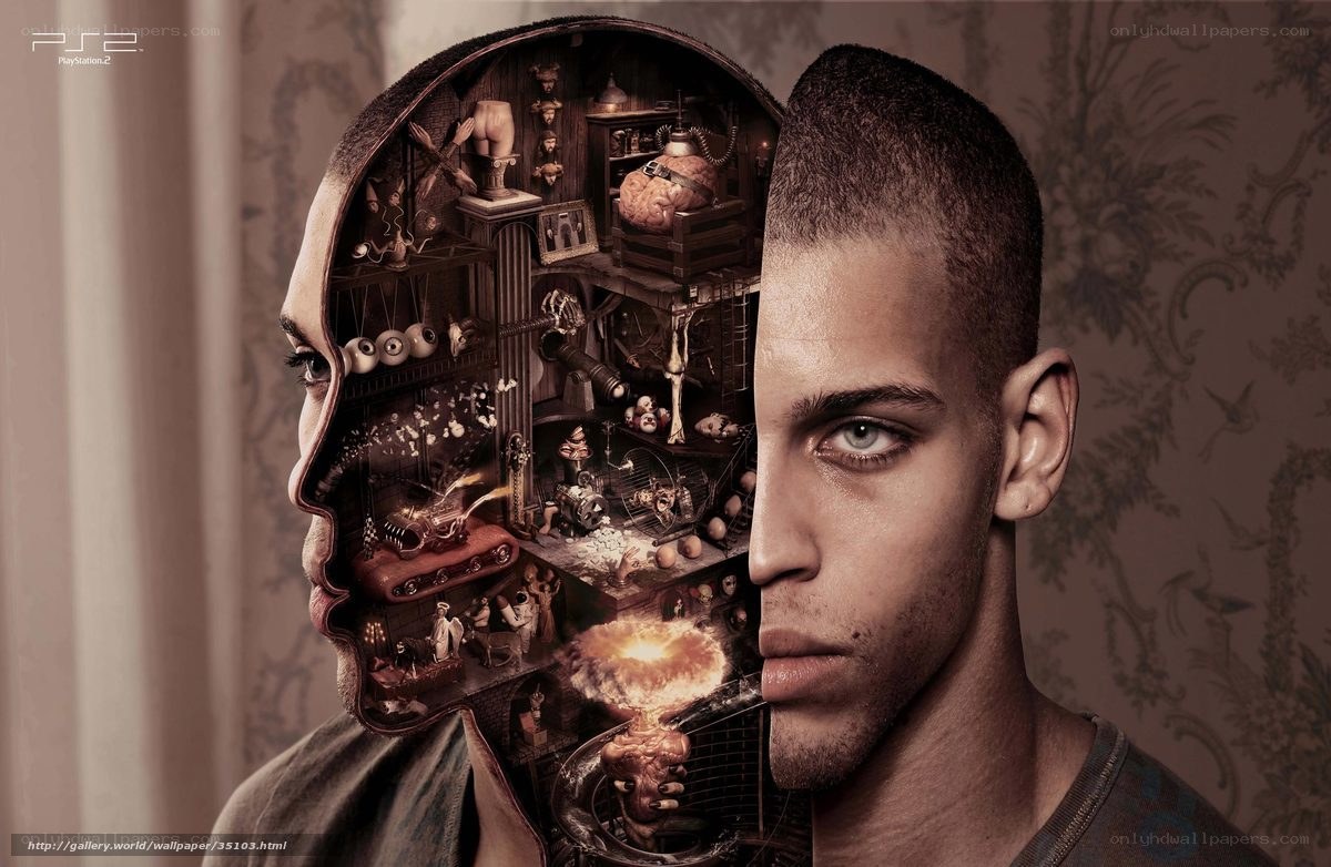 man with brain laboratory