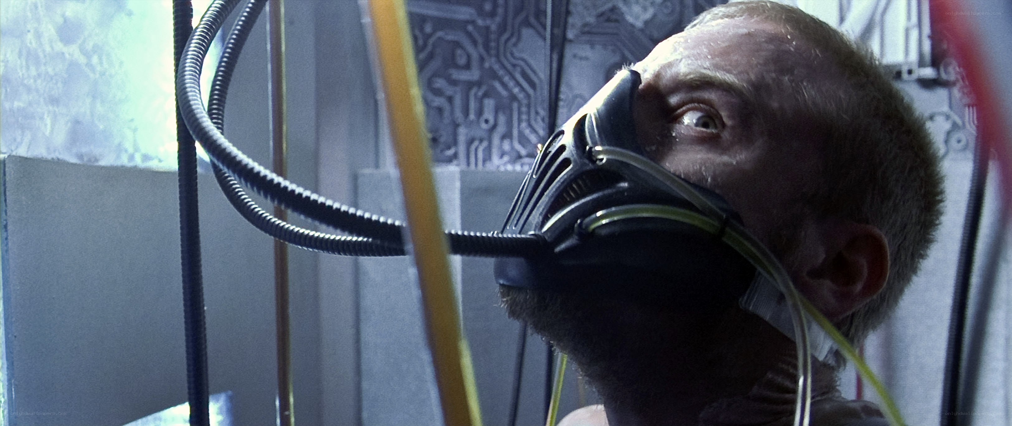 man with breathing apparatus