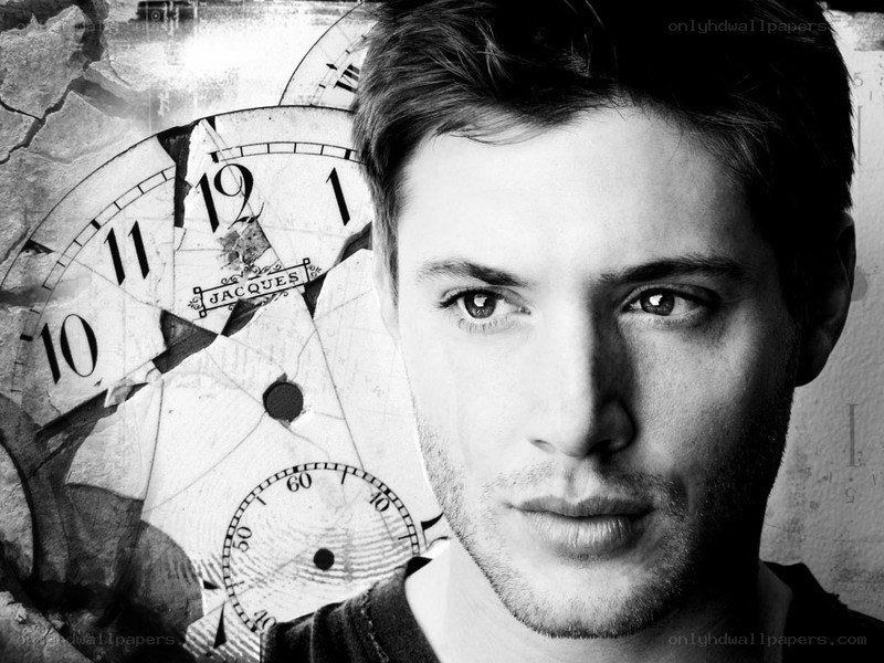 man with broken clock background