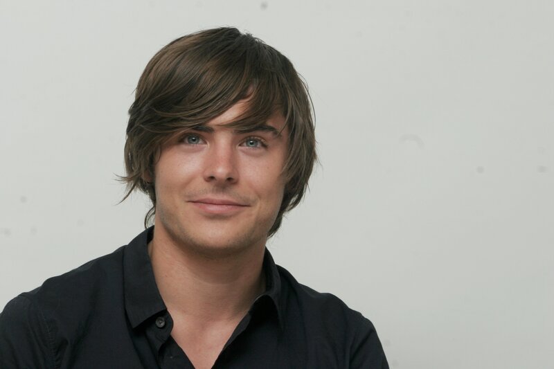 Man with Brown Hair — Black, Neutral, Photograph