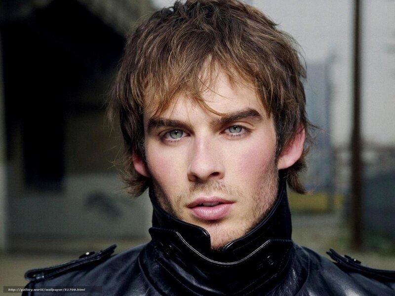 Man with Brown Hair — Black, Serious
