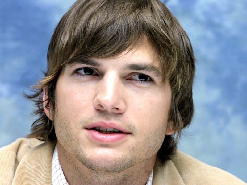 Man with Brown Hair — Blue, Neutral, Photograph