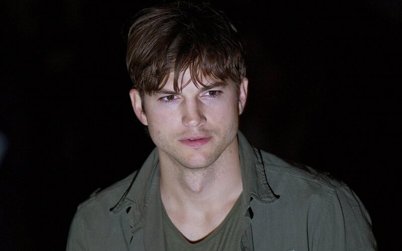 Man with Brown Hair — Green, Serious