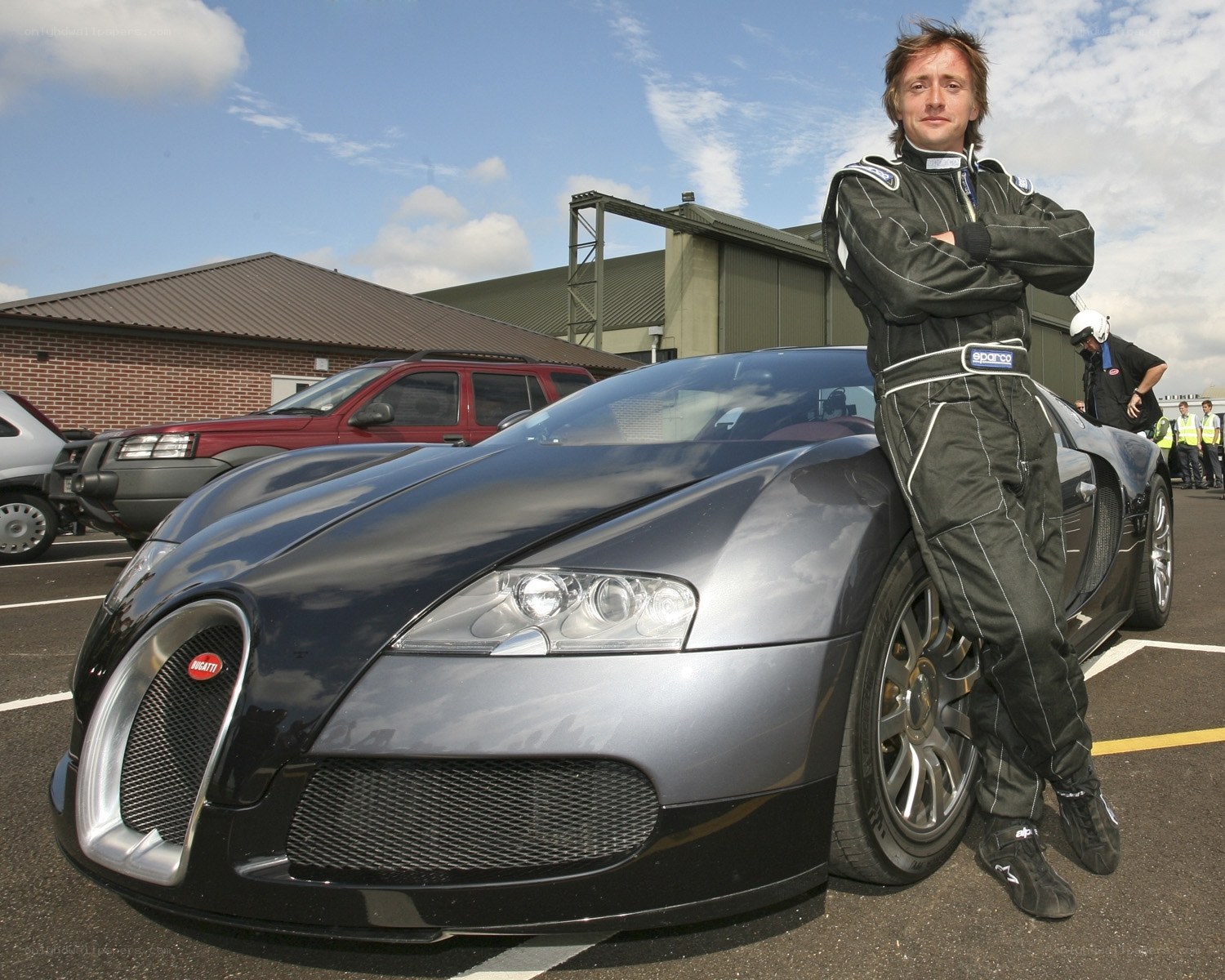 Man with Bugatti Veyron
