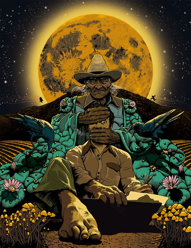 Man with Cactus Arms — Yellow