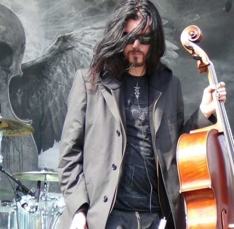 Man with Cello — Black
