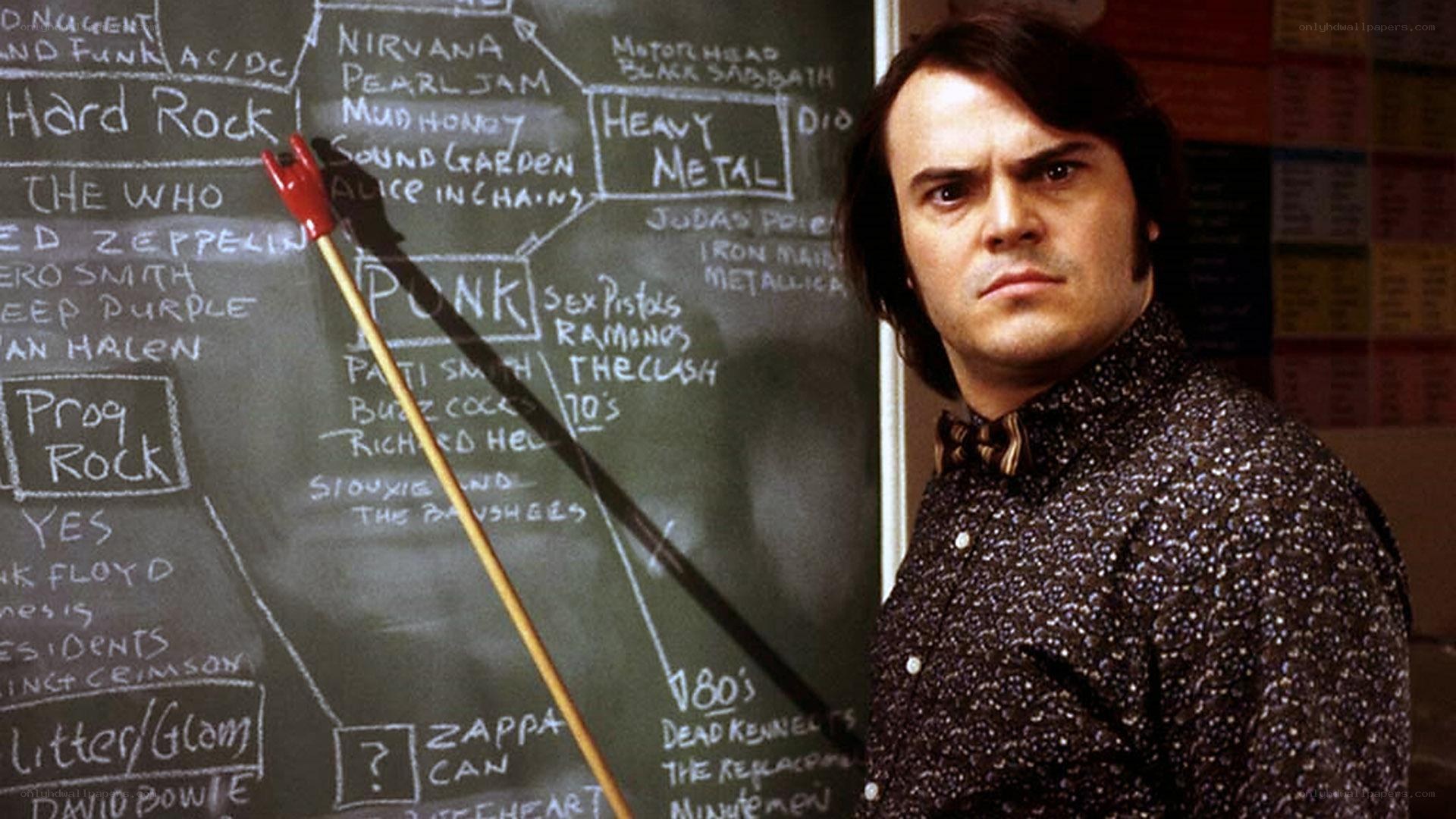 man with chalkboard music genres