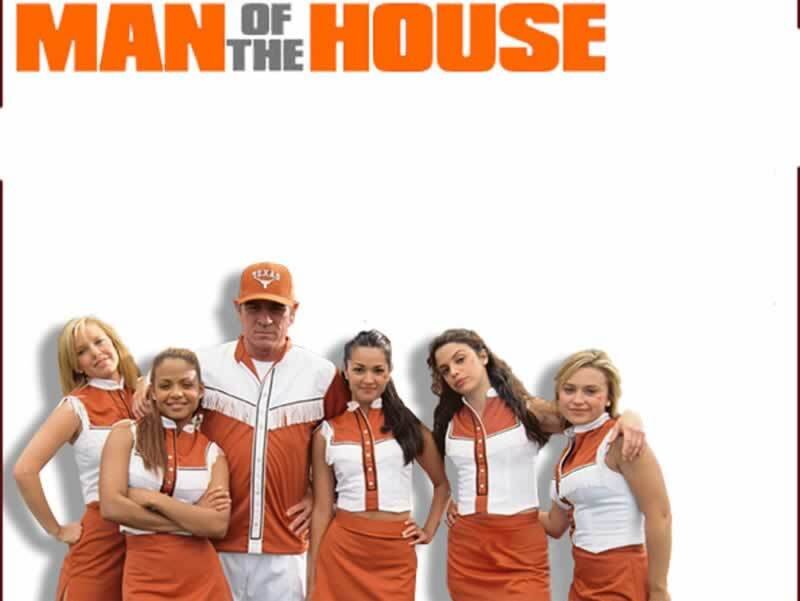 Man with Cheerleaders