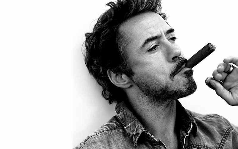 Man with Cigar — Black, Contemplative