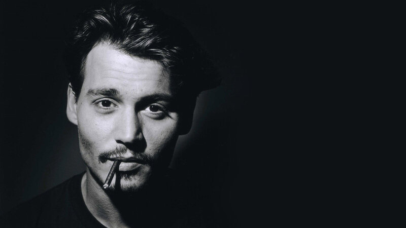 Man with Cigarette — Black, Dramatic, Photograph, Dark Background