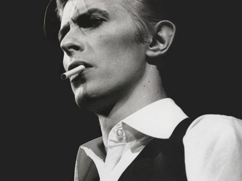 Man with Cigarette — Black, Dramatic, Photograph, Vest