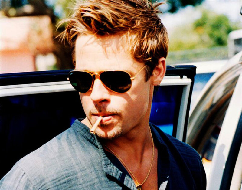 Man with Cigarette — Brown, Relaxed