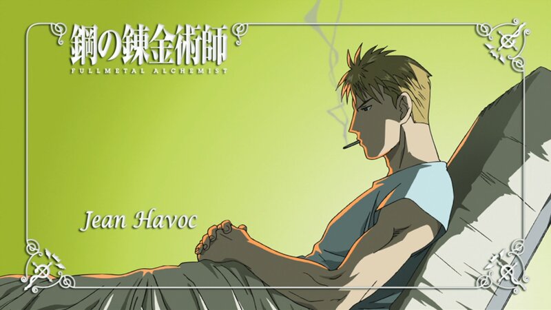 Man with Cigarette — Green